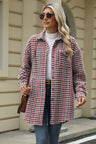 60s Mod Houndstooth Button Up Dropped Shoulder Coat