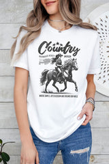 Western Cowgirl Graphic T-Shirt