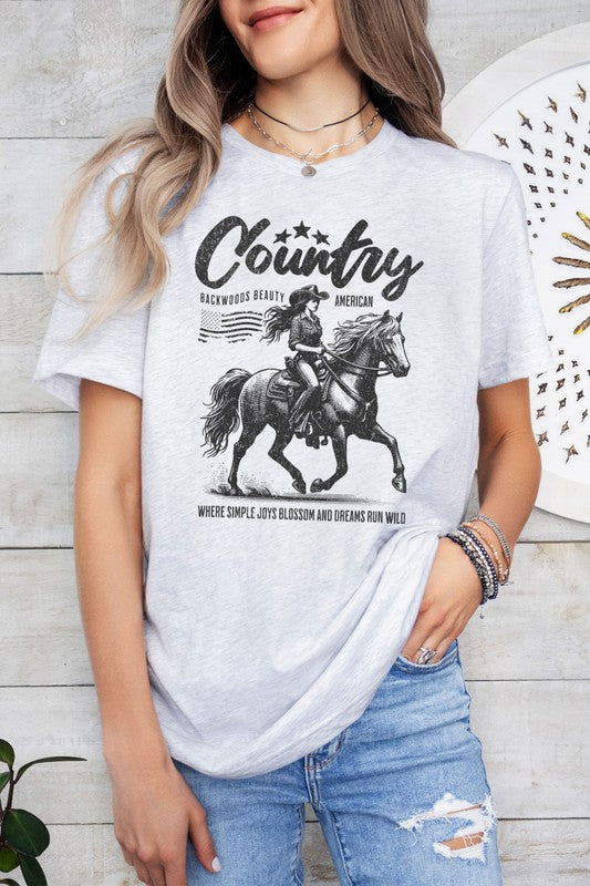 Western Cowgirl Graphic T-Shirt