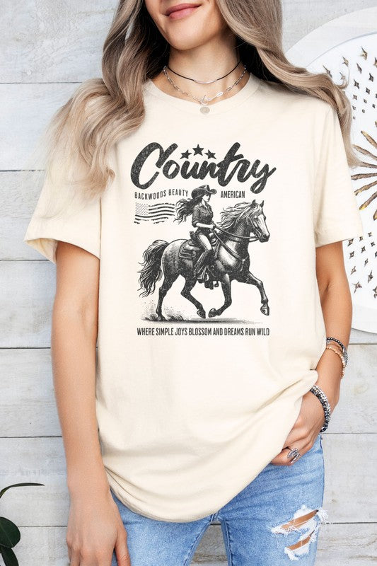 Western Cowgirl Graphic T-Shirt