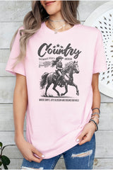 Western Cowgirl Graphic T-Shirt