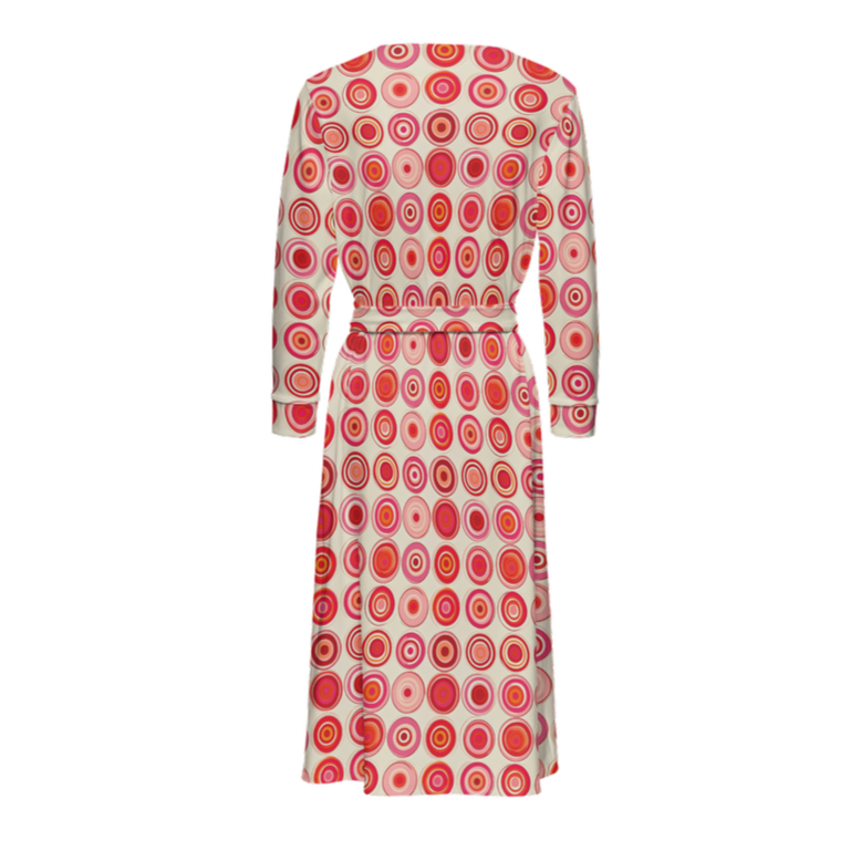 Pinot & Polka Wrap Dress