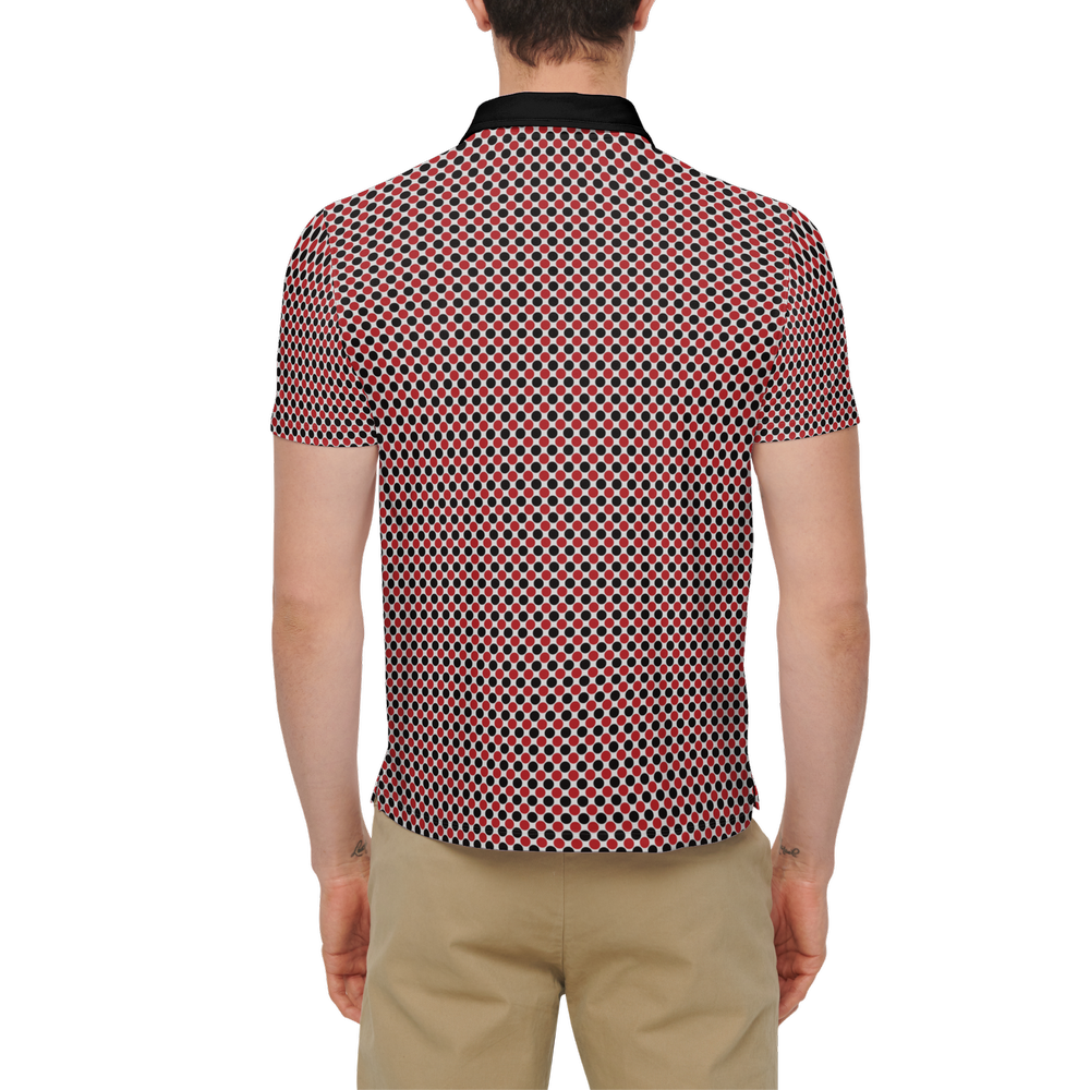 Crimson Dot Slim Fit Polo