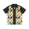 Cats! Button Up Bowling Style - Retro Button Up Shirt
