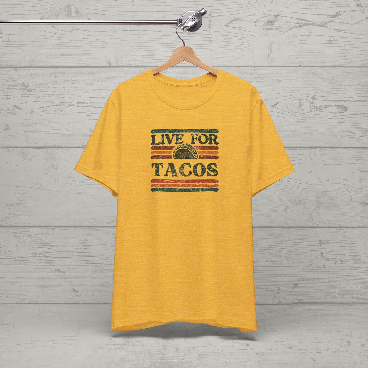 Live for Tacos - Retro Unisex T-Shirt