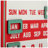 Coca-Cola Calendar Embossed Metal Sign