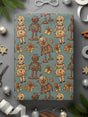 Quirky Retro Toys and Gifts Themed Wrapping Paper
