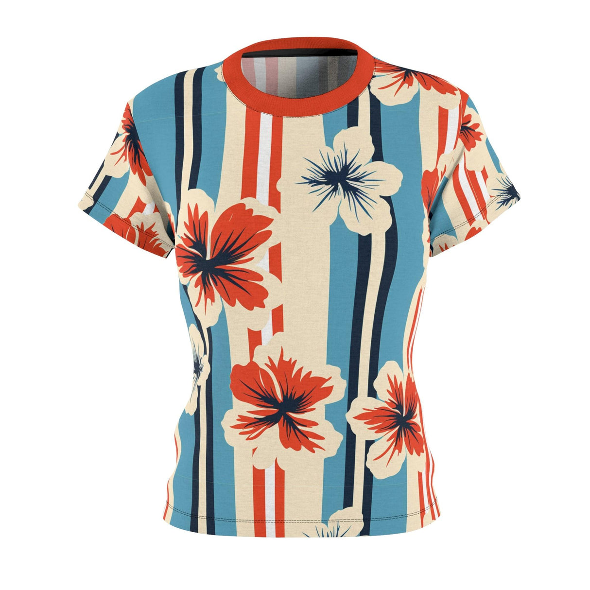 Heaven in Hibiscus - Womens Retro Shirt