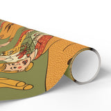 Retro Style Vibrant Wrapping Paper for Gifts