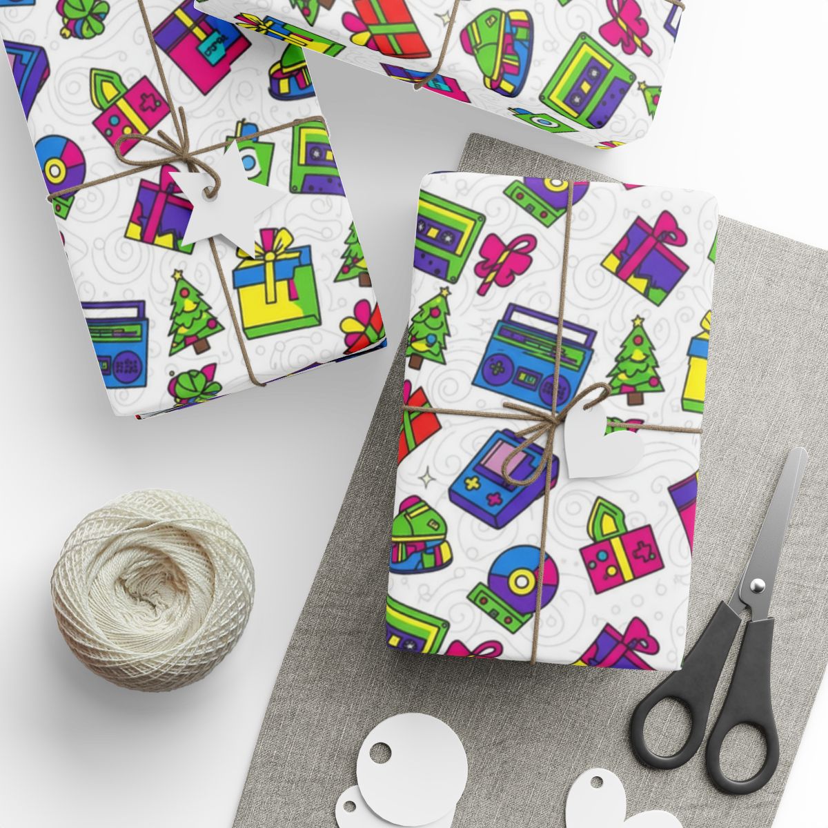 Festive Holiday Wrapping Paper for Christmas Gifts
