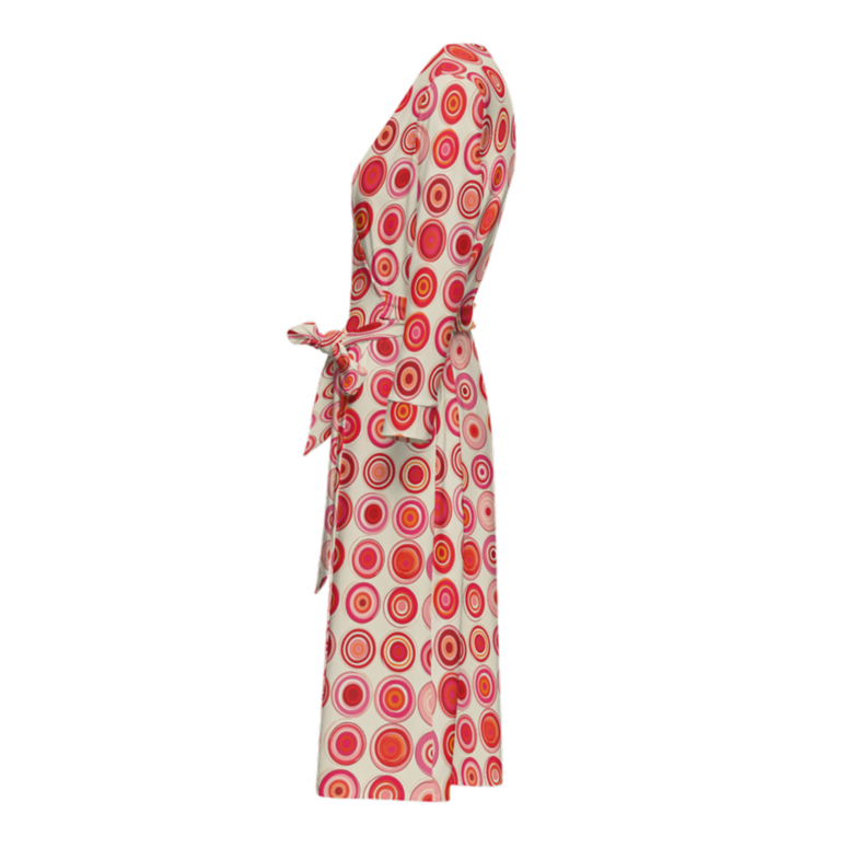 Pinot & Polka Wrap Dress