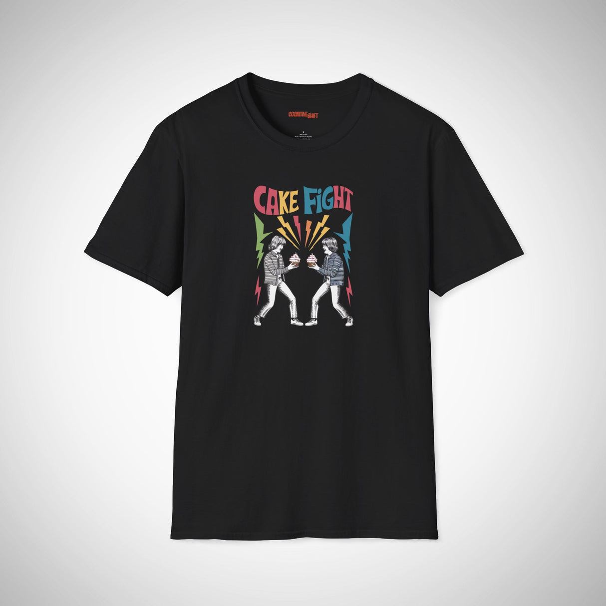 Cake Fight Retro T-Shirt