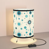 Blue Atomic Starburst Mid-Century Modern - Retro Tripod Table Lamp