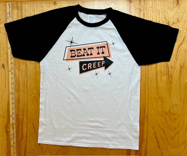 Beat It Creep Raglan Retro T-Shirt