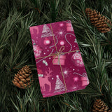 Festive Christmas Reindeer and Tree Wrapping Paper