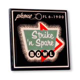 Lets Bowl!  Vintage Bowling Coaster Set