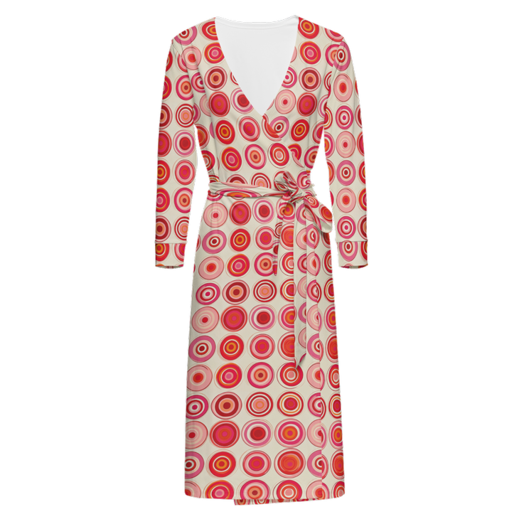 Pinot & Polka Wrap Dress