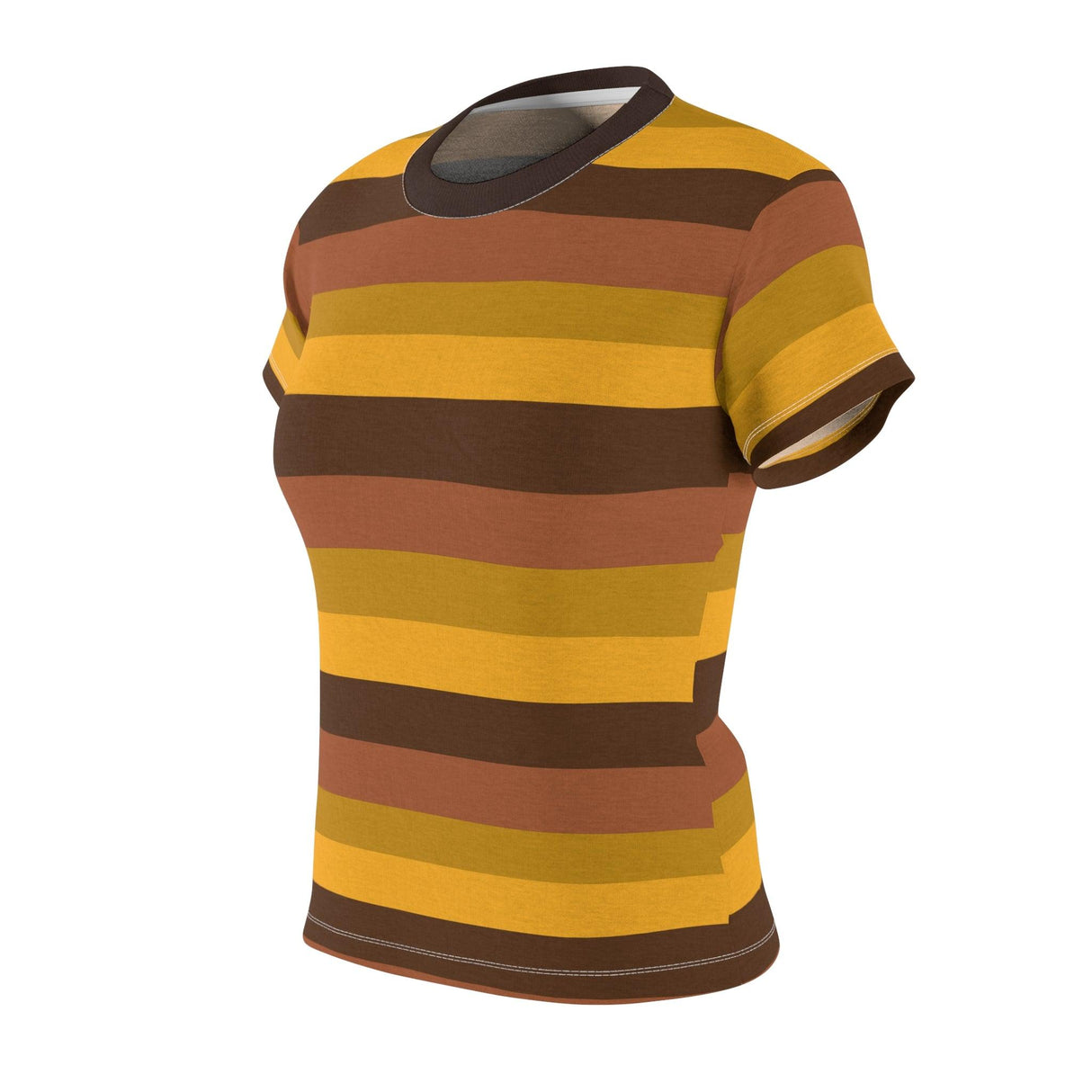 I Raided My Little Bro's Closet in Brown and Yellow - Womens Retro Shirt