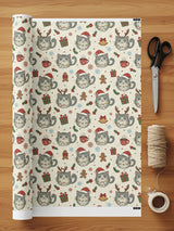 Festive Cats with Holiday Accessories Wrapping Paper