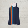 Rally Up Stripes - Retro Women's Racerback Dress