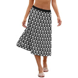 Skulls All Over - Midi Skirt