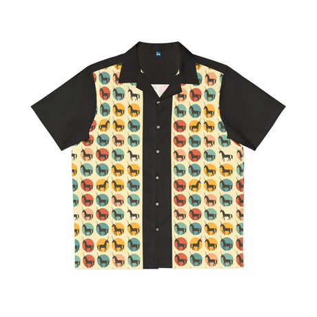 Unicorns! - Retro Button Up Shirt