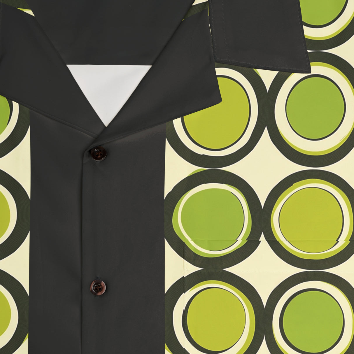 Mod Groove in Green - Retro Button Up Shirt