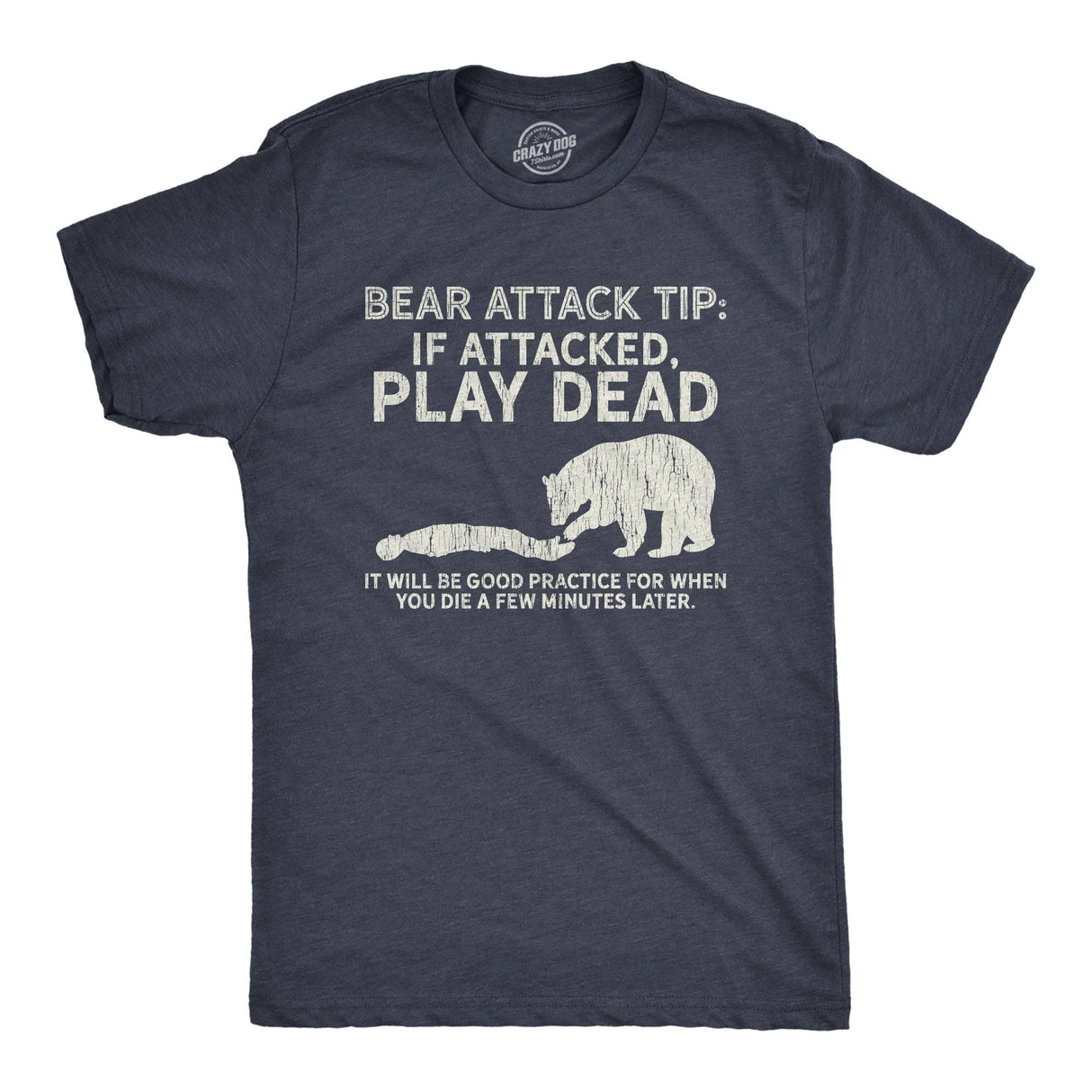 Bear Attack Tip Funny Retro T-Shirt