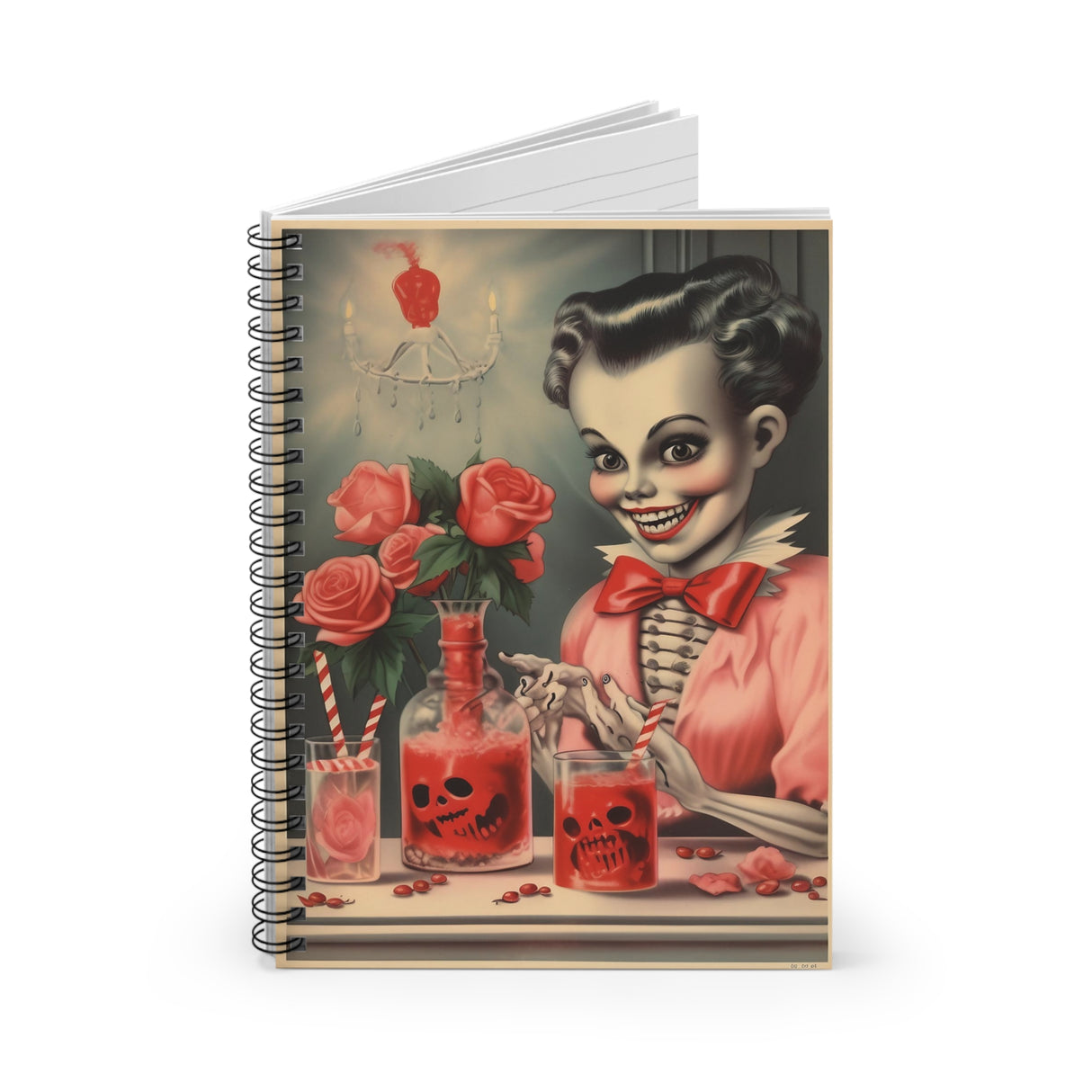 Skull and Sweets Deadly Diary Spiral Notebook