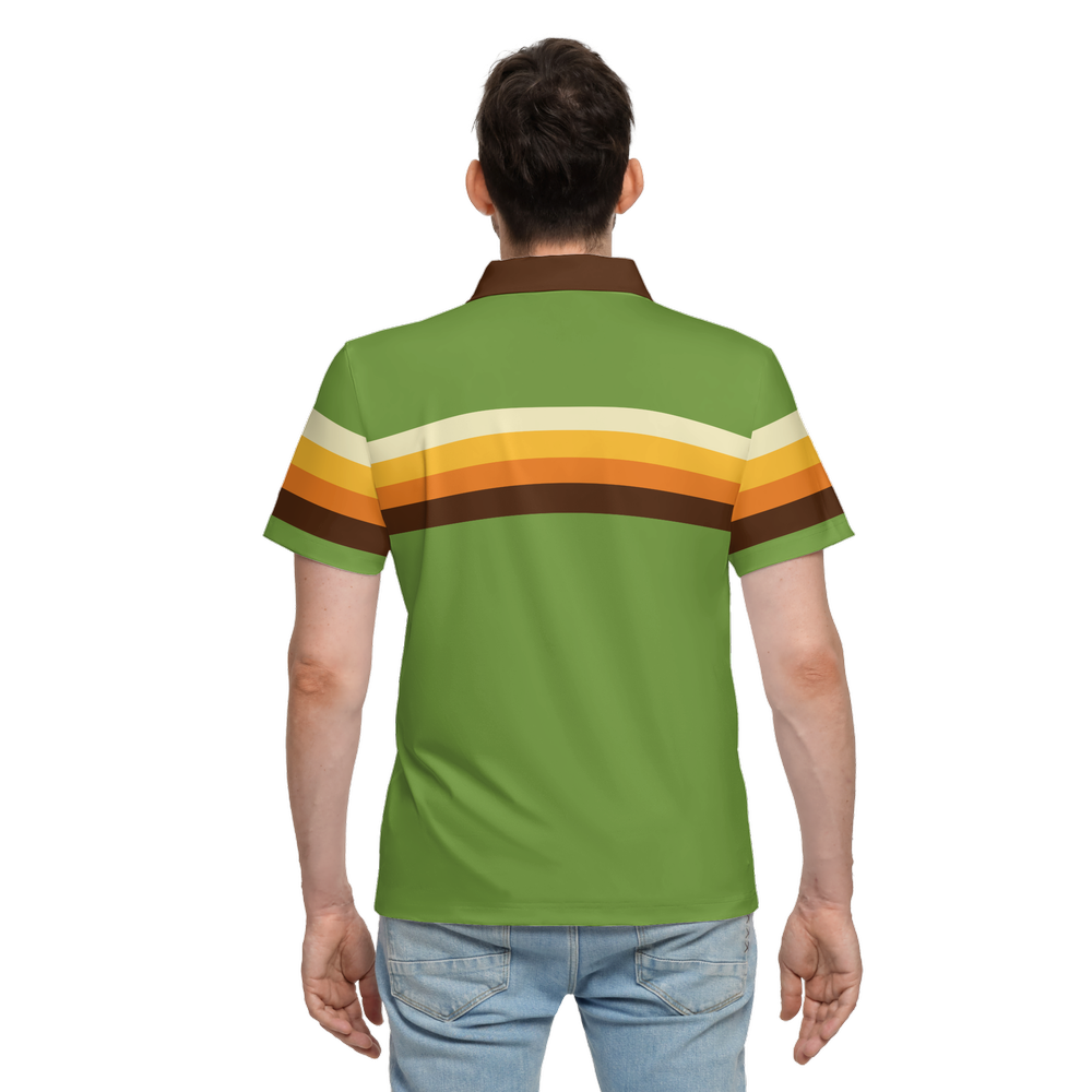 Lime Green Sunset Polo