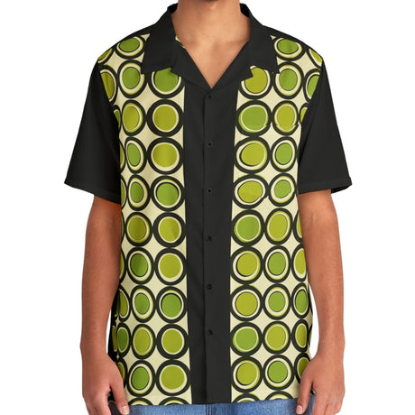 Mod Groove in Green - Retro Button Up Shirt