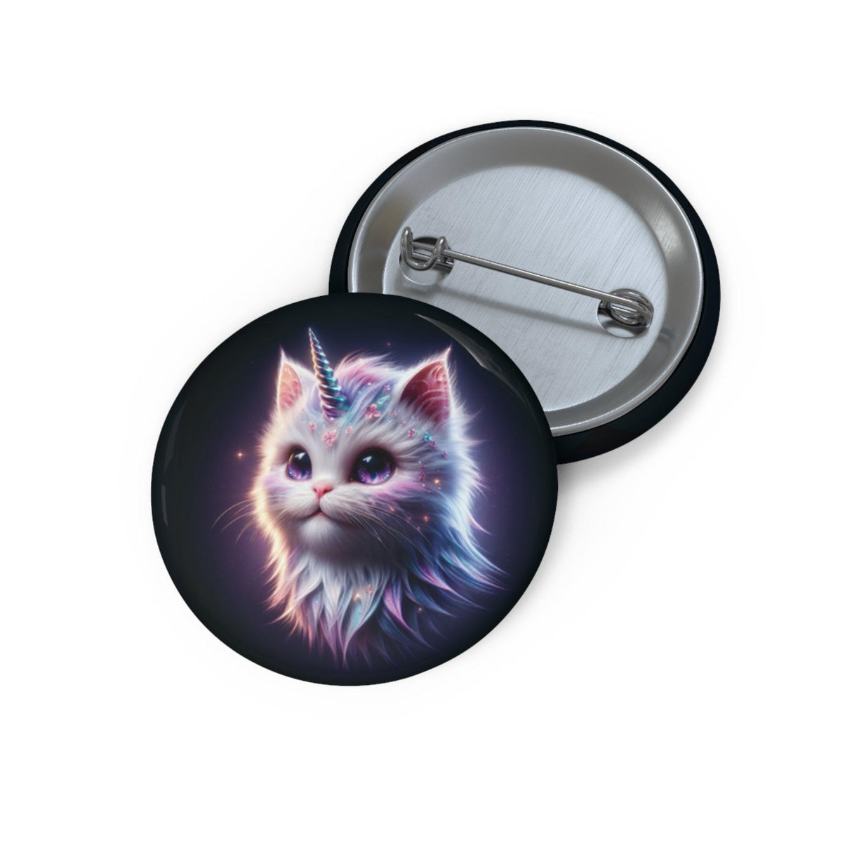 Fairytale Kitty Unicorn Pin Button