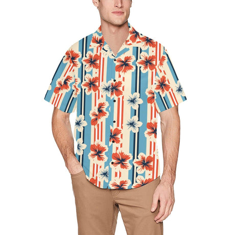 Heaven in Hibiscus - Retro Button Up Shirt