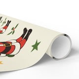 Santa Claus and Christmas Decorations Wrapping Paper
