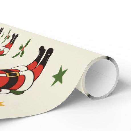 Santa Claus and Christmas Decorations Wrapping Paper