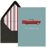 To A Classic Guy Vintage Car Everyday Greeting Card