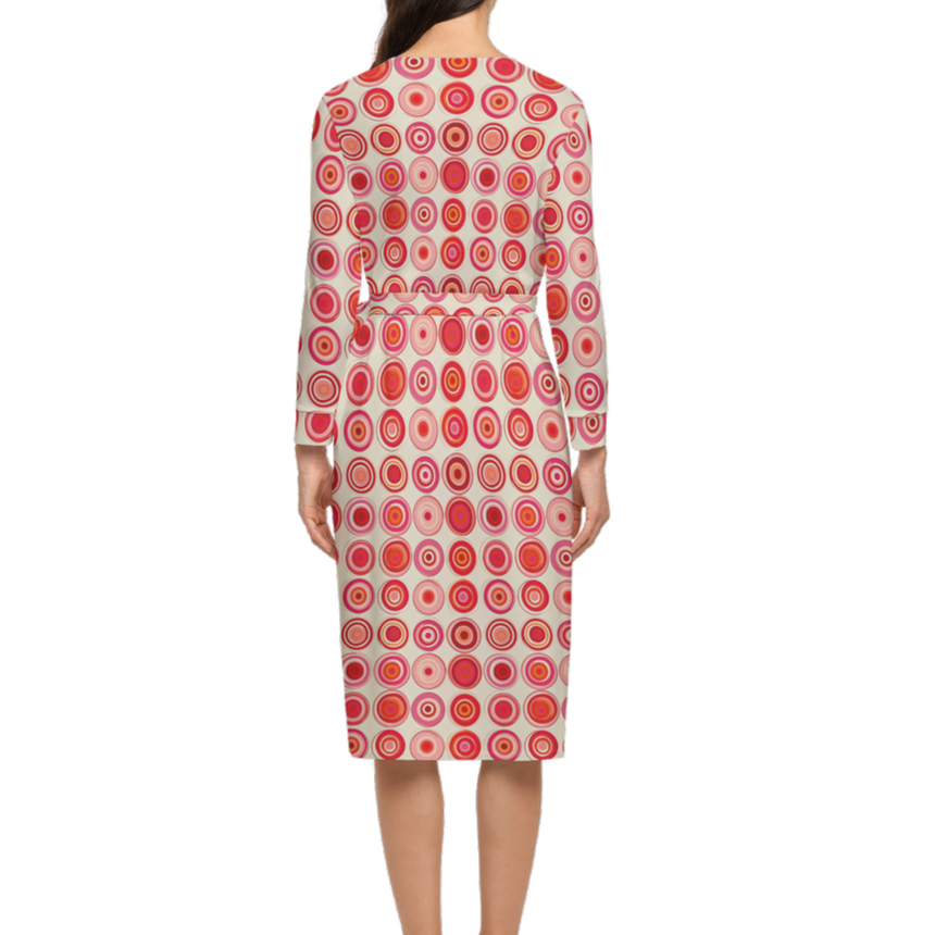 Pinot & Polka Wrap Dress