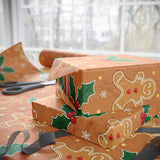 Festive Holiday Gingerbread Wrapping Paper Rolls