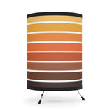 Sunset Stripes - 1970s Retro Tripod Table Lamp