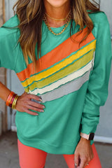 70s Rainbow Contrast Women's Sweatshirt