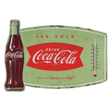 Coca-Cola Ice Cold Embossed Metal Wall Thermometer