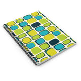 Aqua Pop - Retro Notebook for Big Ideas Spiral Notebook