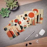 Mid Century Modern, Minimalist, Any Occasion Multi-Design Blank Greeting Cards (5-Pack)