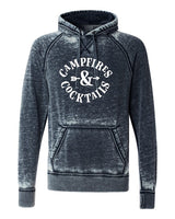 Campfires and Cocktails Vintage Hoodie