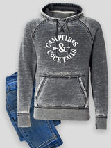 Campfires and Cocktails Vintage Hoodie