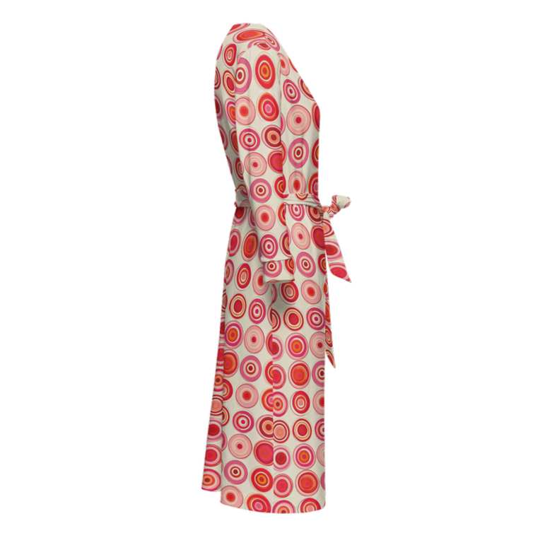 Pinot & Polka Wrap Dress