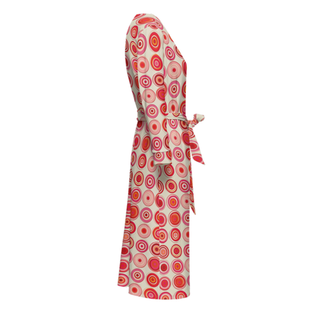 Pinot & Polka Wrap Dress