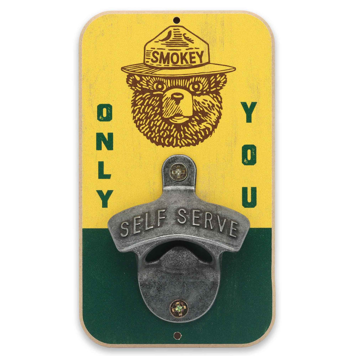 Smokey Bear Only You Wall Bottle Opener