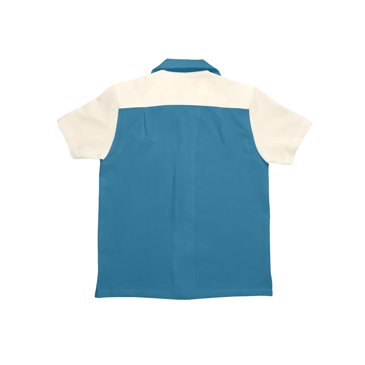 Boys Blue Retro Striped Bowling Style - Retro Youth Button Up Shirt