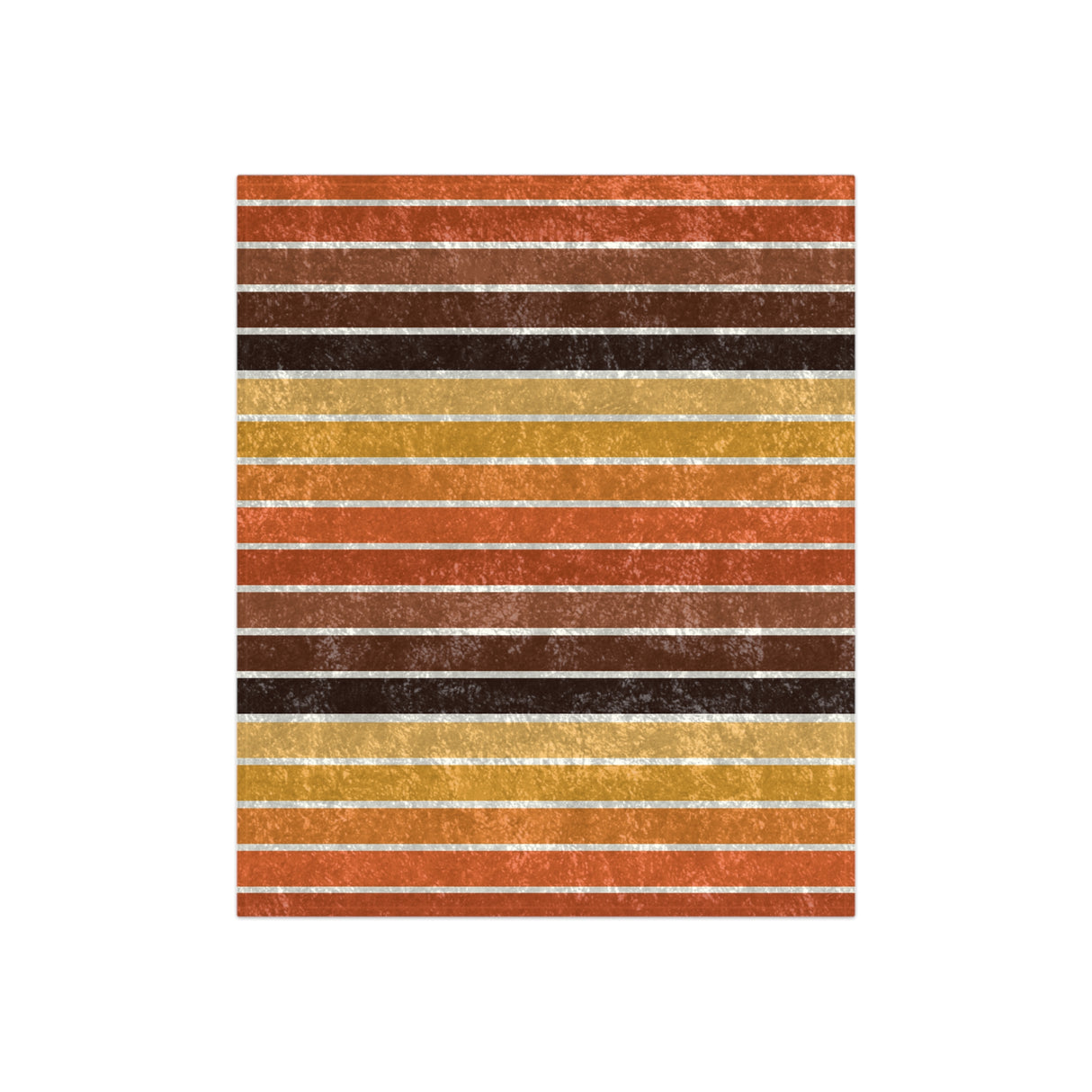 Retro Sunset Stripes Crushed Velvet Blanket